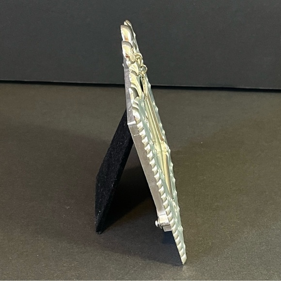 Today I Was Baptized in Christ Photo Frame Baby Silver Teal Turquoise Beach - Picture 2 of 9